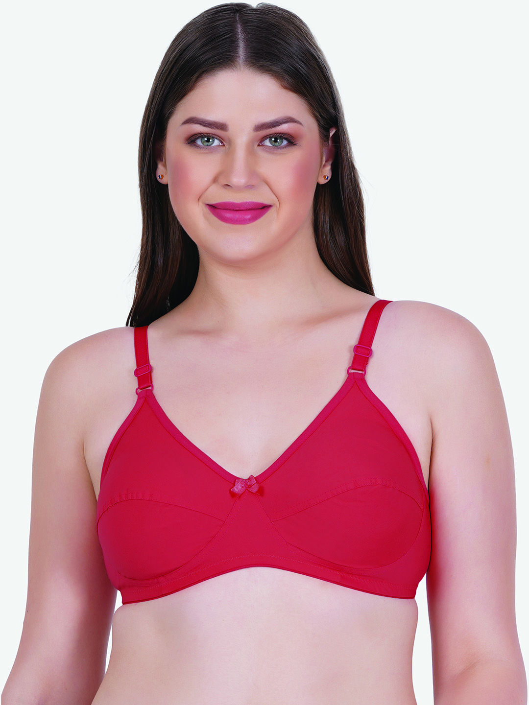 Zoom Women's Cotton Bra Z-1102 RED