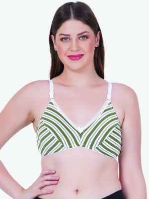 Zoom Women's Cotton Bra Z-1105 GREEN