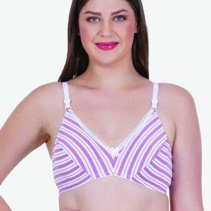 Zoom Women's Cotton Bra Z-1105 PURPLE