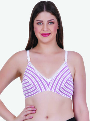 Zoom Women's Cotton Bra Z-1105 PURPLE