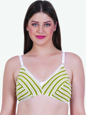 Zoom Women's Cotton Bra Z-1105 MEHENDI