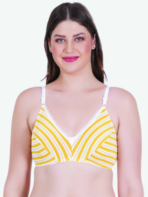 Zoom Women's Cotton Bra Z-1105 YELLOW