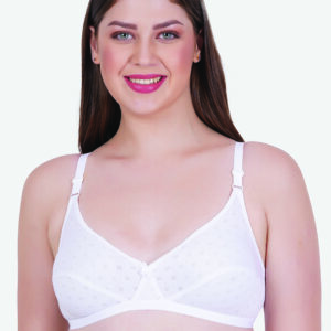 Zoom Women's Cotton Bra Z-1104 WHITE