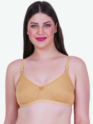 Zoom Women's Cotton Bra Z-1104 SKIN