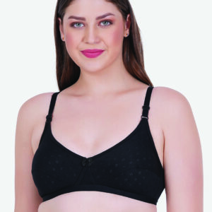 Zoom Women's Cotton Bra Z-1104 BLACK
