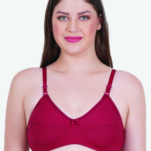 Zoom Women's Cotton Bra Z-1102 MAROON
