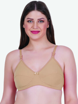 Zoom Women's Cotton Bra Z-1102 NUDE