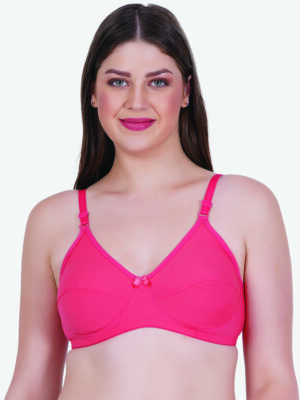 Zoom Women's Cotton Bra Z-1102 CARROT