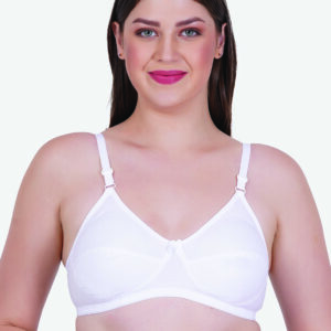 Zoom Women's Cotton Bra Z-1102 WHITE