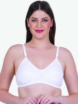 Zoom Women's Cotton Bra Z-1102 WHITE
