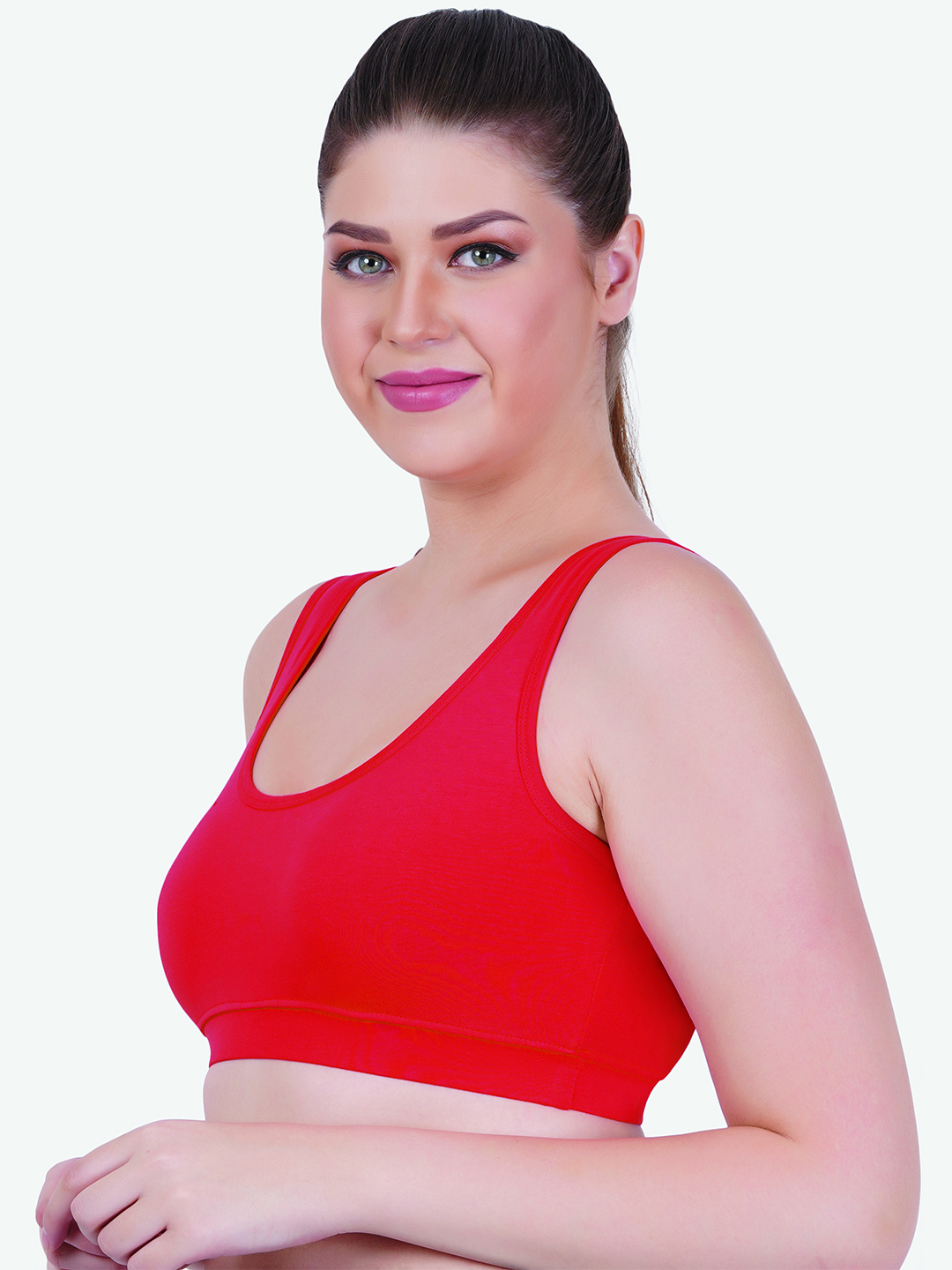 Zoom Women's Sport Bra Z-1005 Red - Image 2