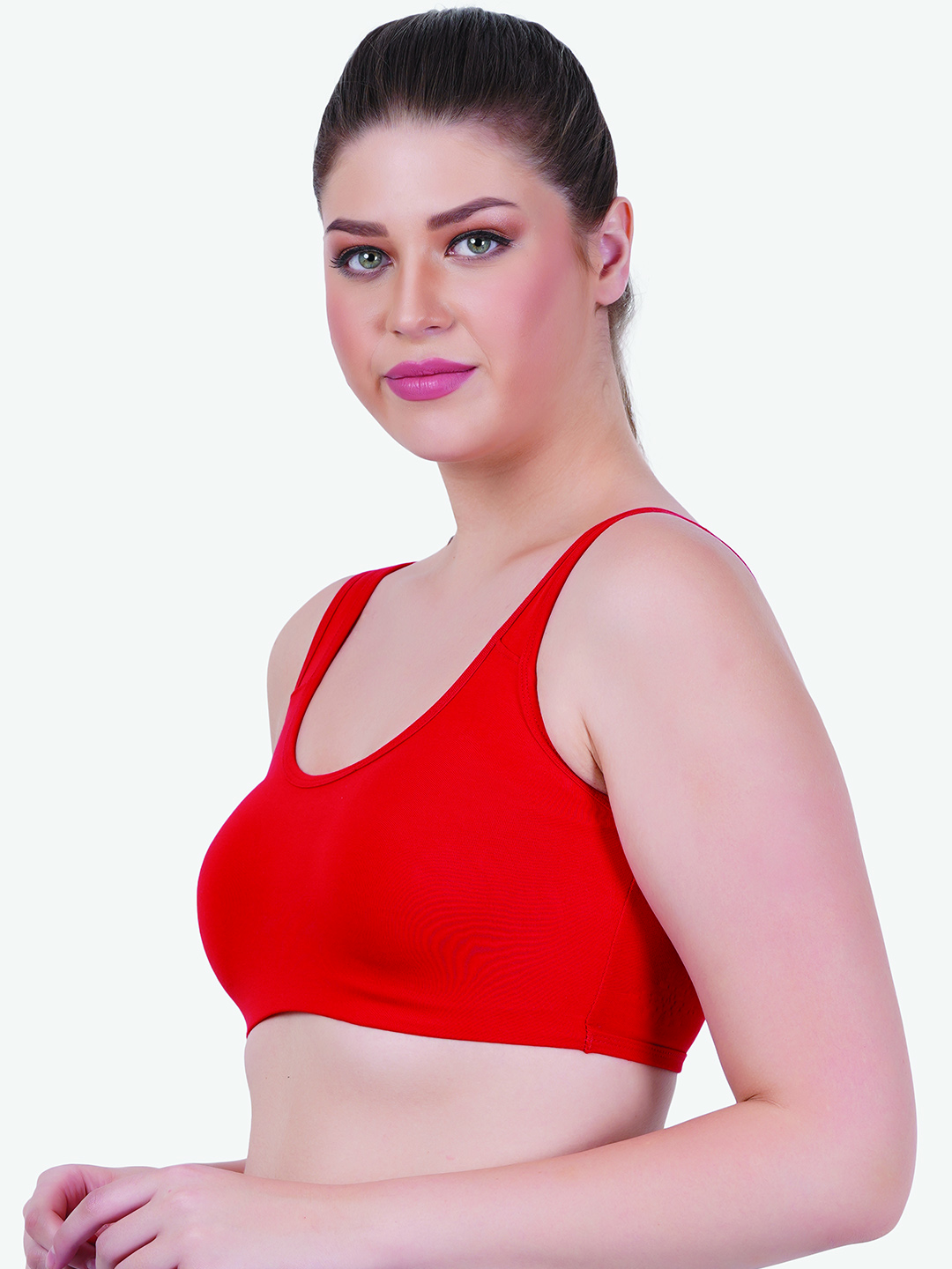 Zoom Women's Sport Bra Z-1011 RED - Image 4