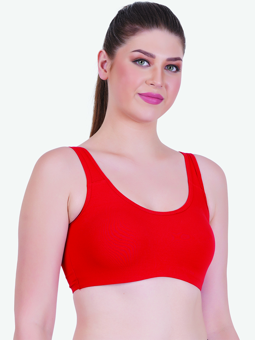 Zoom Women's Sport Bra Z-1011 RED - Image 3