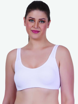 Zoom Women's Sport Bra Z-1011 WHITE