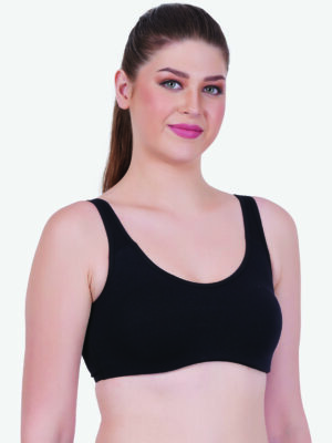 Zoom Women's Sport Bra Z-1011 BLACK
