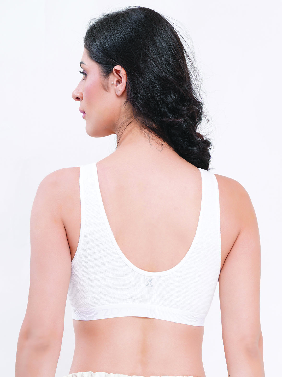 Zoom Women's Sport Bra Z-1016 WHITE - Image 2