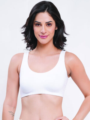 Zoom Women's Sport Bra Z-1018 WHITE
