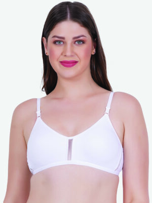 Zoom Women's Regular Bra Z-1201-WHITE