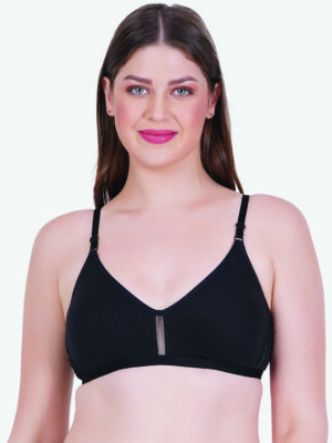 Zoom Women's Regular Bra Z-1201-BLACK