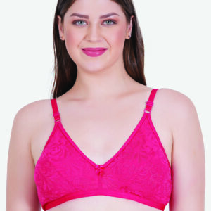 Zoom Women's Cotton Bra Z-1106 CARROT